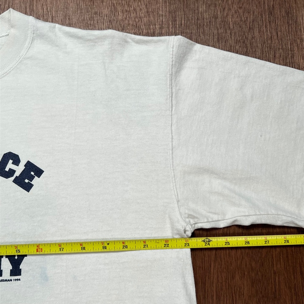 Vintage 1994 Air Force Academy T-Shirt Oarsman White Large USA Single Stitch - Picture 6 of 10